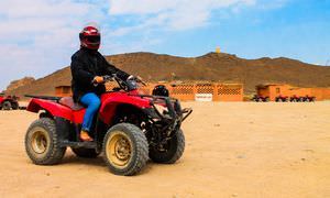 Quad Abenteuer in El Gouna: Private Tour durch die Wüste mit Abendessen