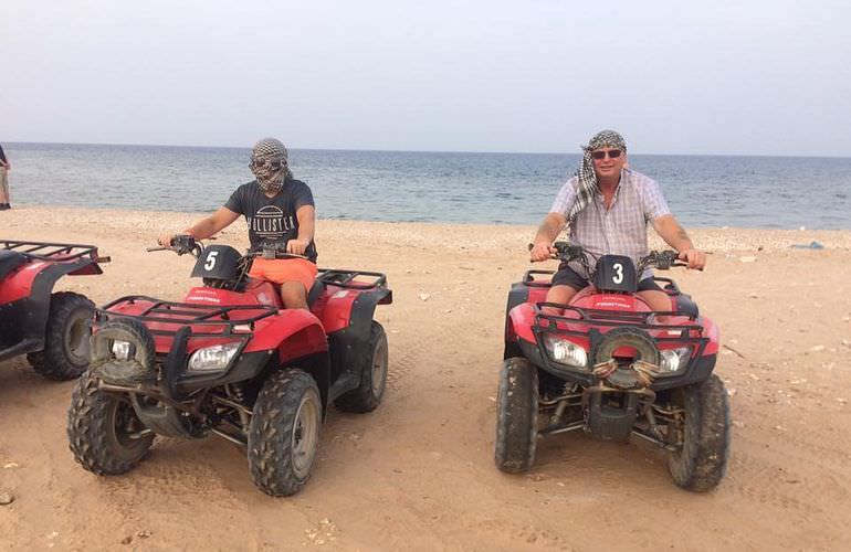 Privates Quad-Abenteuer am Strand bei Sonnenuntergang ab El Gouna